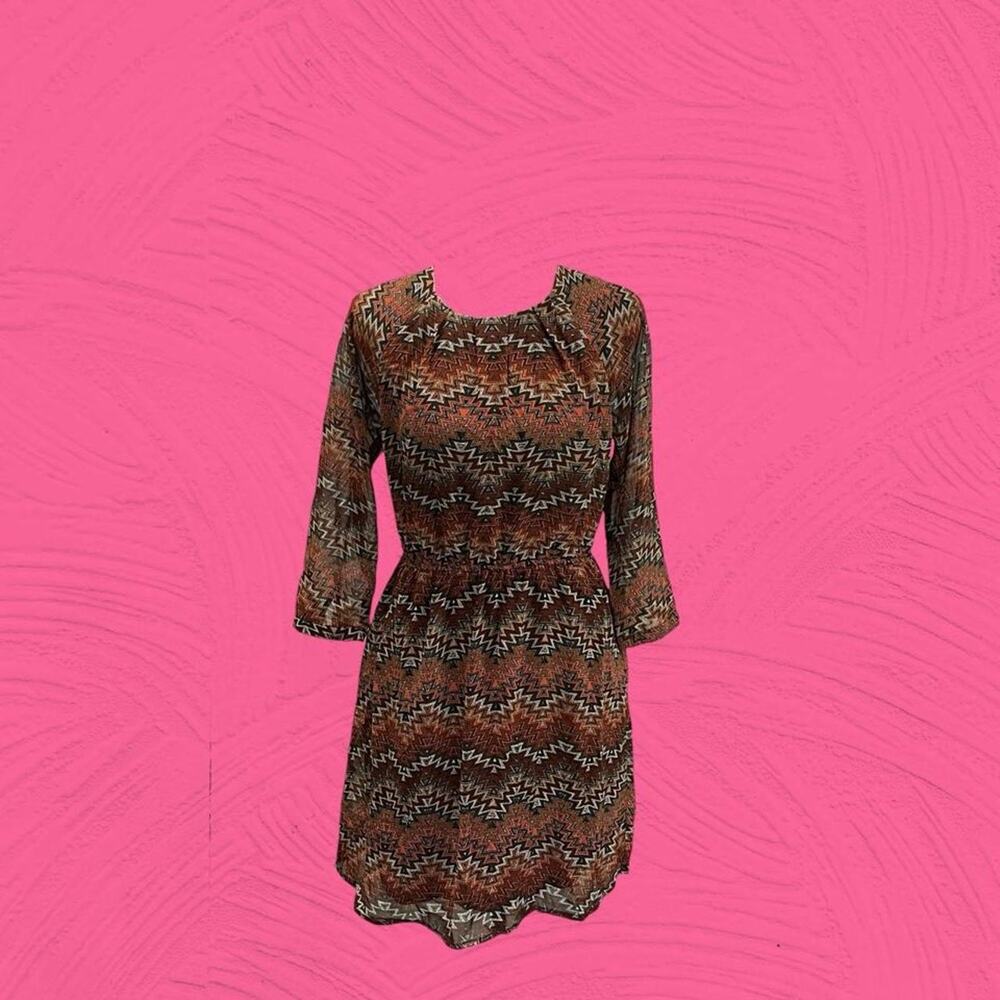Forever 21 Contemporary Chevron Print Sheer
